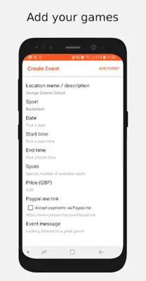 GameOn Active find sports act android App screenshot 2